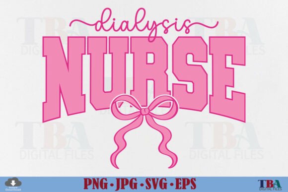 Dialysis Nurse Coquette Nursing Pink Bow