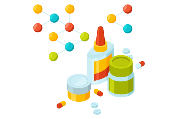 Drug Chemical Formula. Medical Research