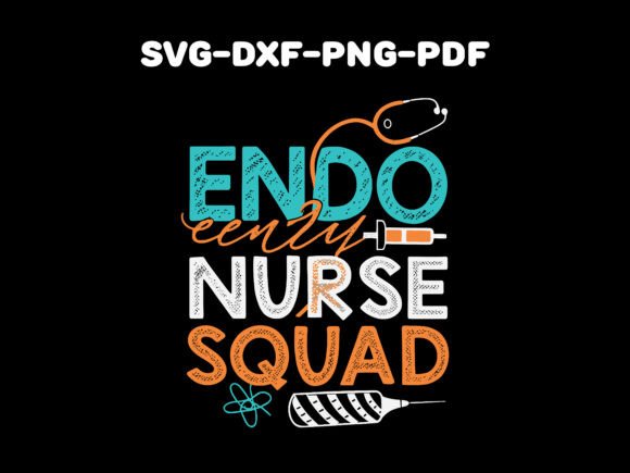 Endo Nurse Squad Typography T-shirt