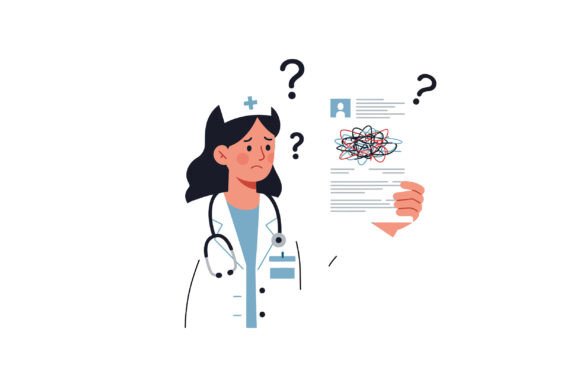 Female Doctor Confused About Medical Rep
