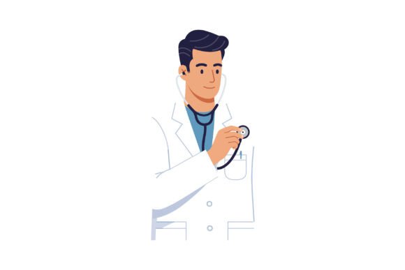 Male Doctor with Stethoscope Medical Pro
