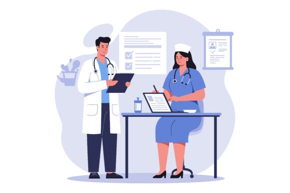 Medical Professionals Discussing Patient