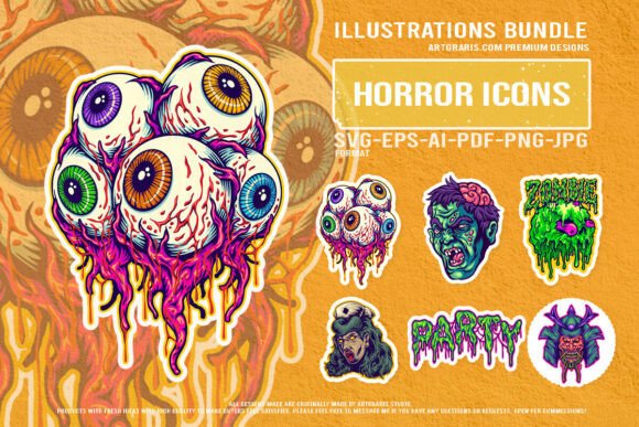 Nightmarish Eyeball Cluster Ghoul Nurse