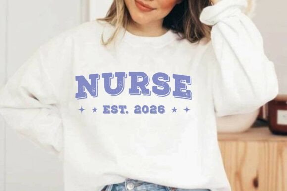 Nurse Est.2026 T-shirt Clipart Design