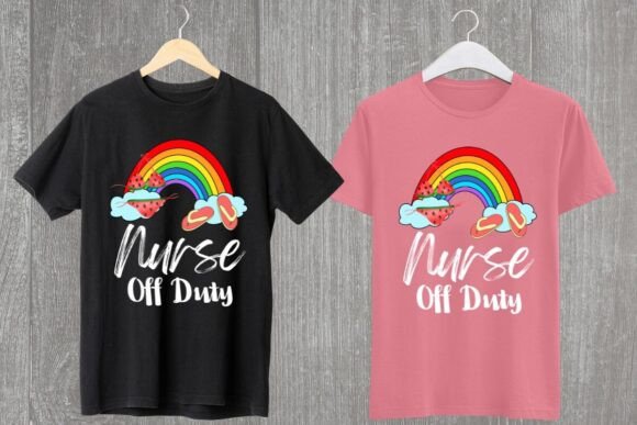 Nurse of Duty Summer POD T-Shirt Design