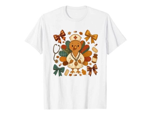 Nurse Turkey Coquette Thanksgiving Shirt