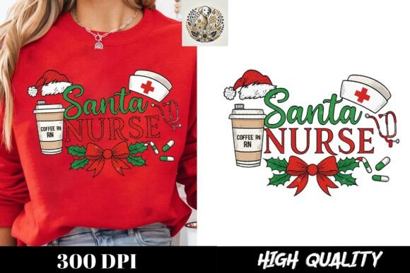 Santa Nurse Coffee Christmas Holiday Gift