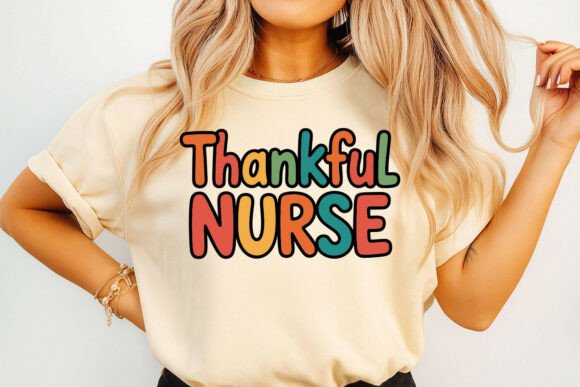 Thankful Nurse Text Design